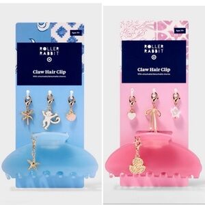 Roller Rabbit x Target Pink or Blue Charm Claw Clip
